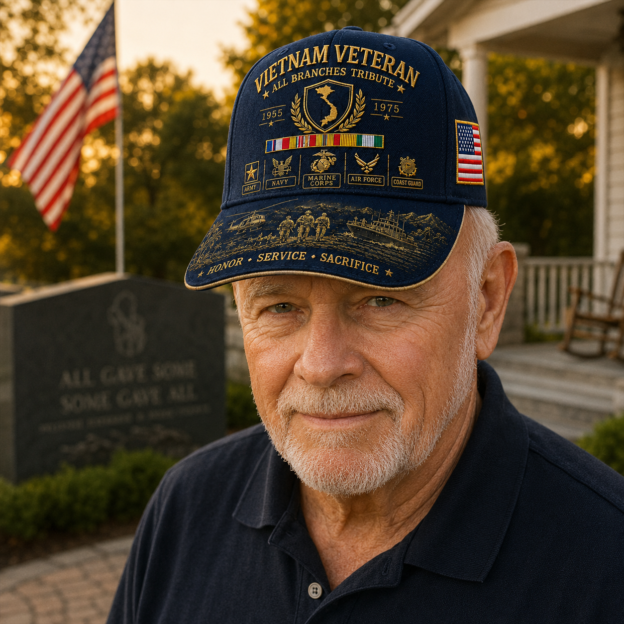 us🚁🎖️Vietnam Veteran United Services Tribute Cap – Honor, Service & Sacrifice 1955–1975