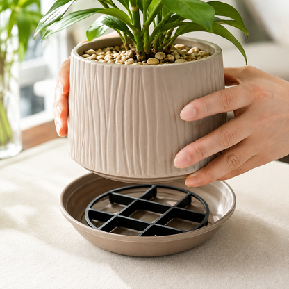 🪴 Root-Saving Raised Pot Stand – Better Airflow, Faster Drainage & Cleaner Floors