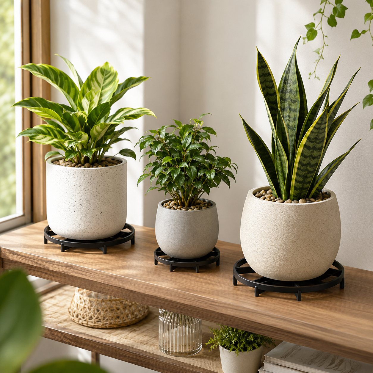 🪴 Root-Saving Raised Pot Stand – Better Airflow, Faster Drainage & Cleaner Floors