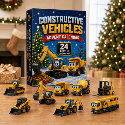 🚜🎄 2026 Construction Vehicle Advent Calendar – 24 Days of Truck & Machine Surprises