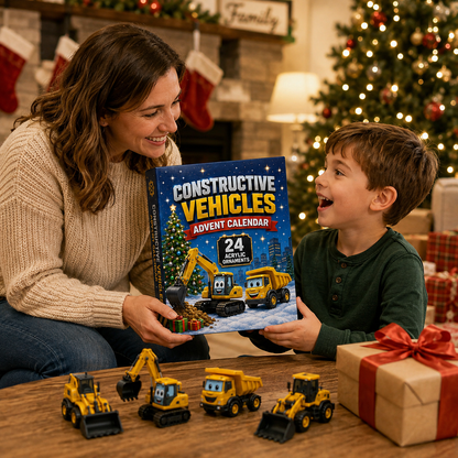 🚜🎄 2026 Construction Vehicle Advent Calendar – 24 Days of Truck & Machine Surprises