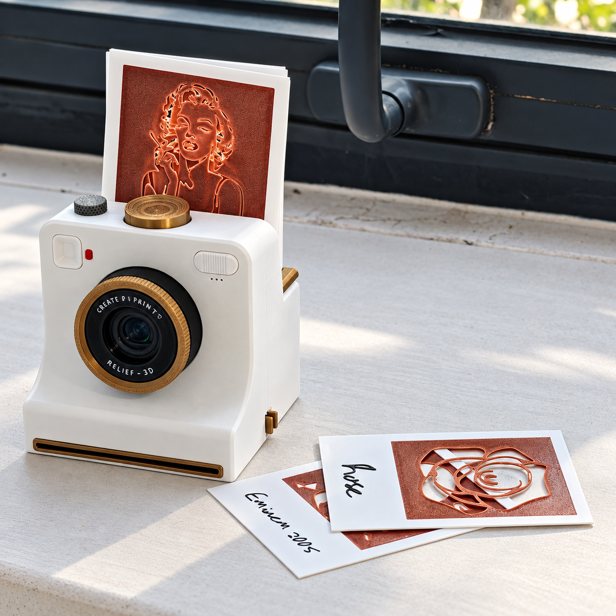 Vintage Camera Latte Art Maker – Mechanical Coffee Stencil Printer for Picture-Perfect Drinks