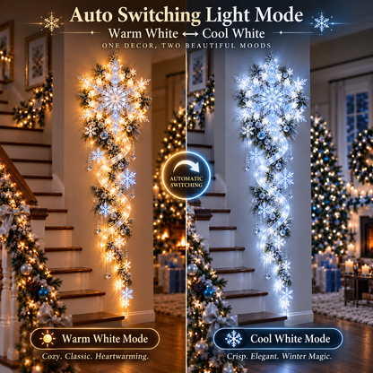 ❄️Giant Snowflake Blizzard Trail™- Let the Snowstorm Glow Indoors