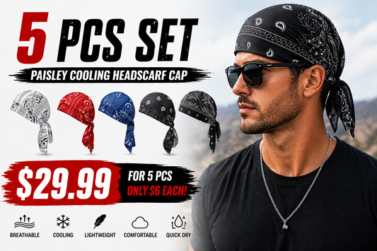 Paisley Cooling Headscarf Cap