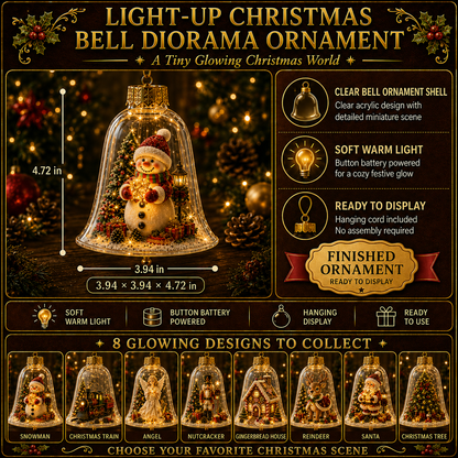 🔥Limited time 69% OFF -✨🎄 Glowing Christmas Story Ornament – Light-Up Mini Holiday Scene