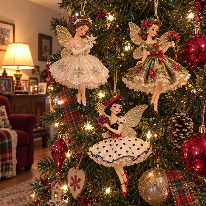 Vintage Fairy Christmas Ornaments