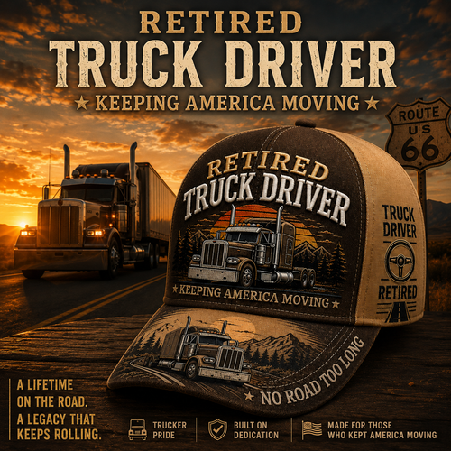 🚛RETIRED TRUCK DRIVER CAP