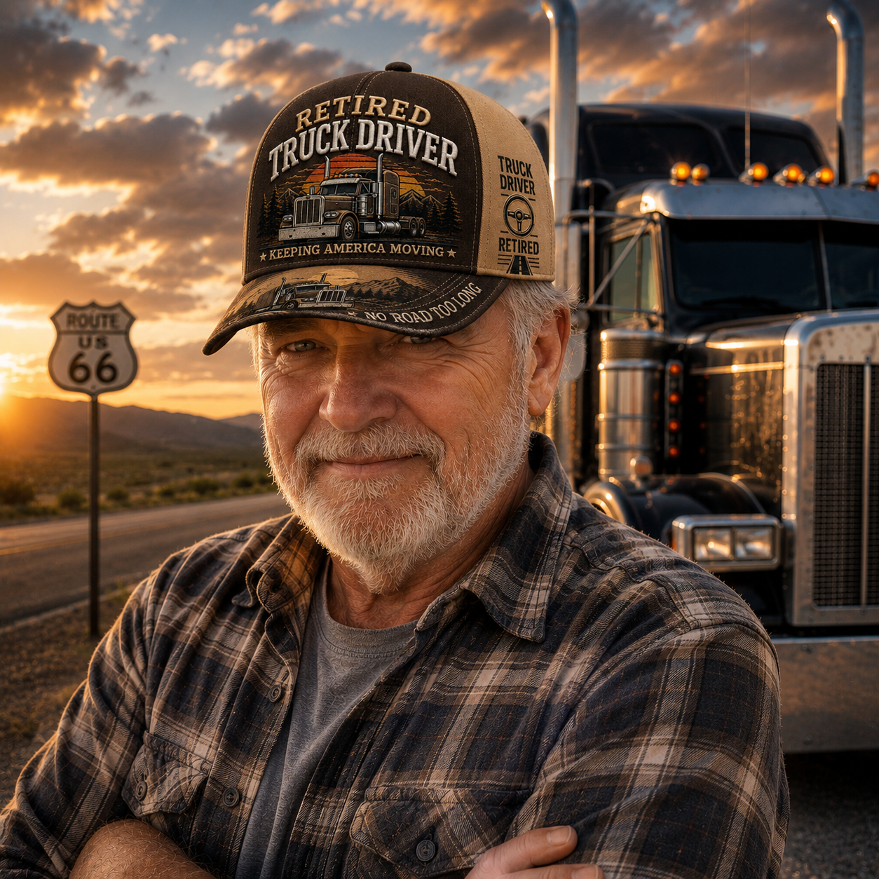 🚛RETIRED TRUCK DRIVER CAP