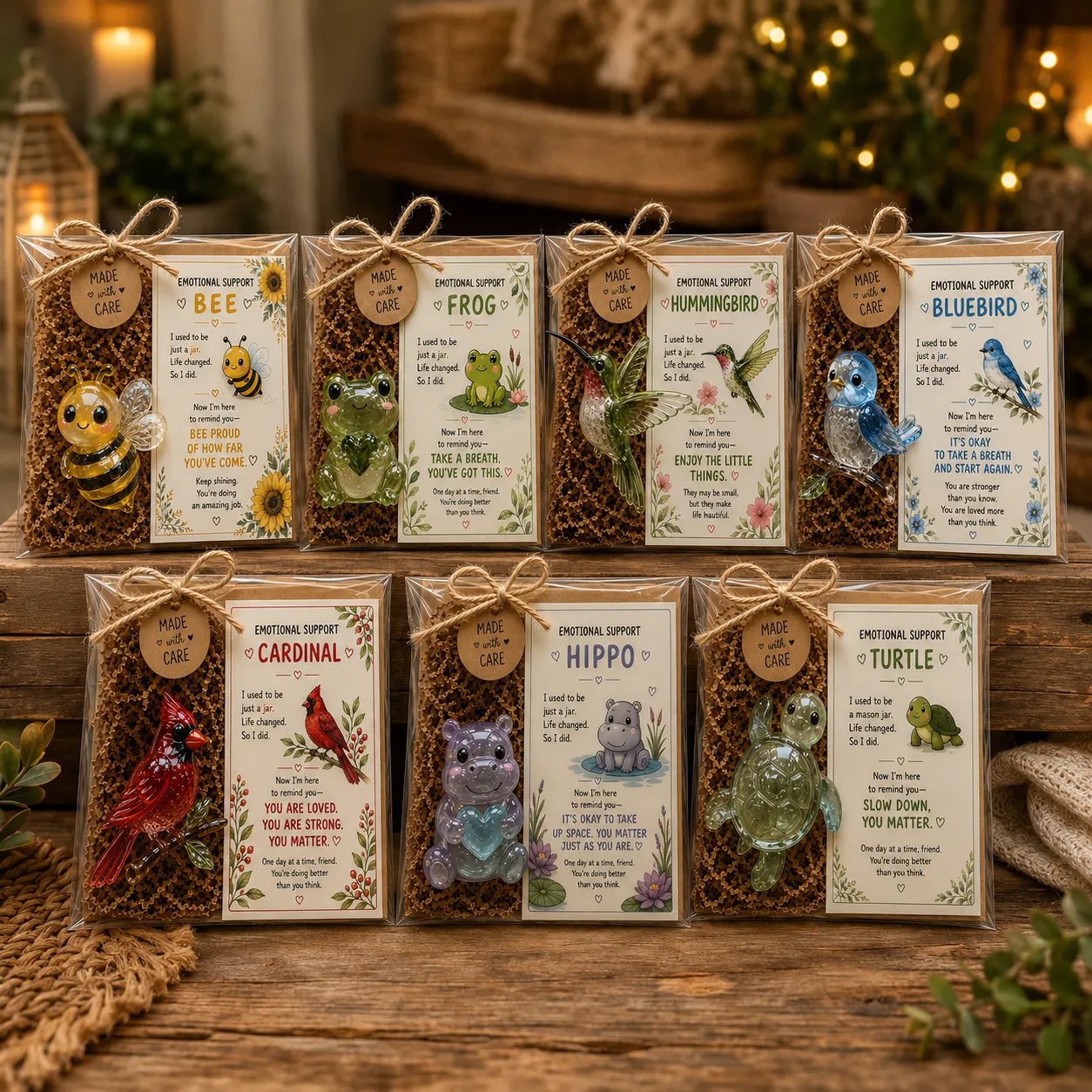 💛 Emotional Support Glass Animal Gift – A Little Reminder You Matter.