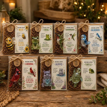 💛 Emotional Support Glass Animal Gift – A Little Reminder You Matter.