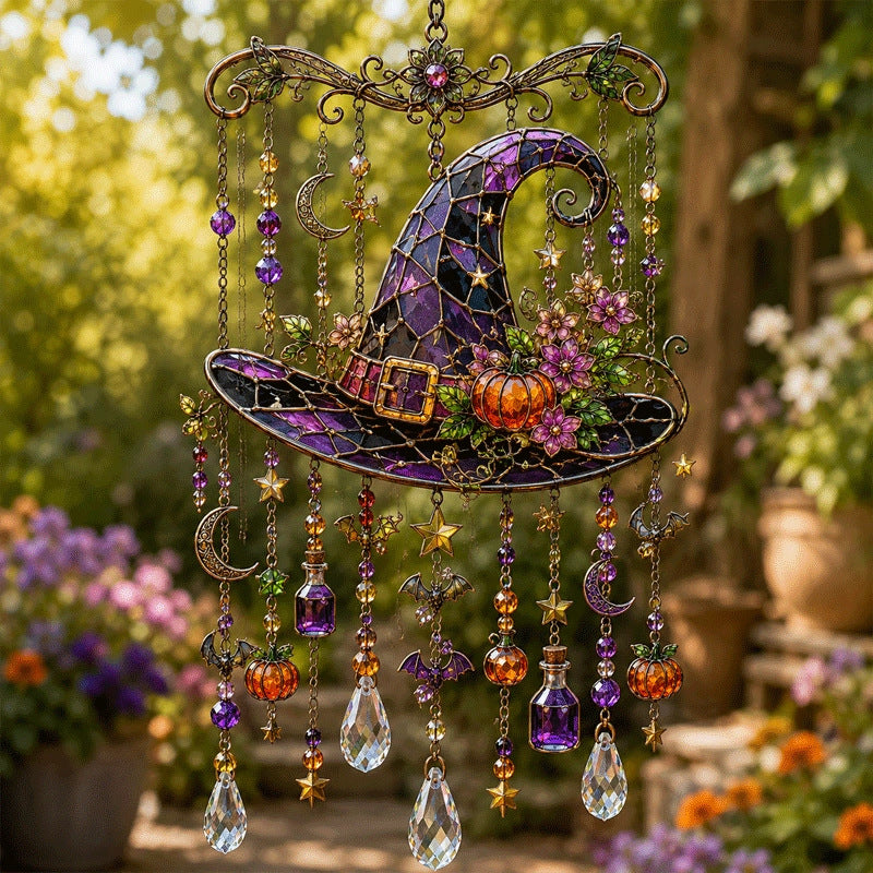 🎃🌙 Haunted Garden Crystal Hanging Decor