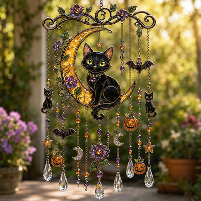 🎃🌙 Haunted Garden Crystal Hanging Decor
