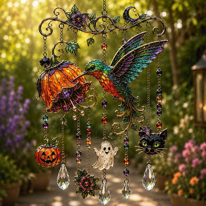 🎃🌙 Haunted Garden Crystal Hanging Decor