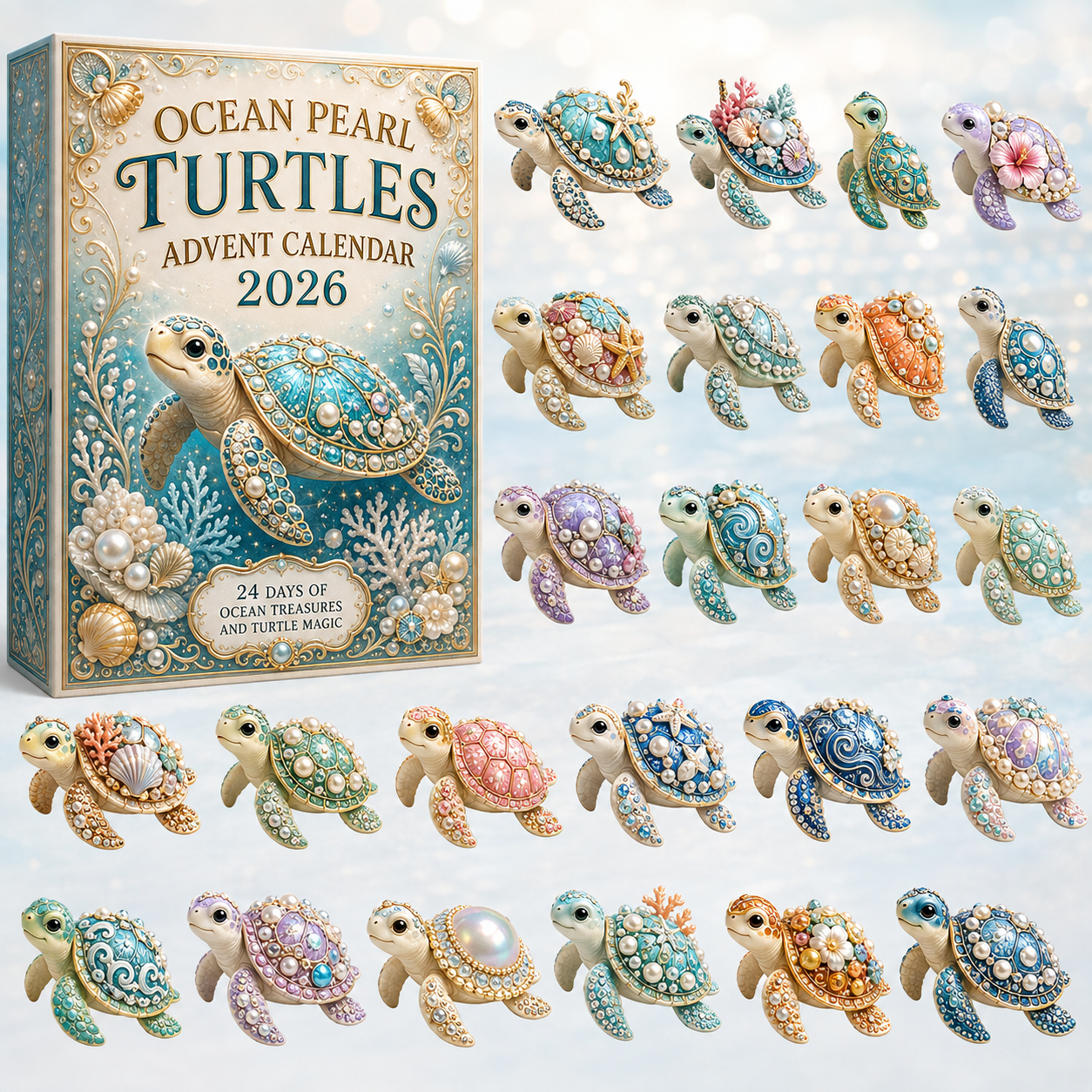 🐢 Ocean Pearl Turtles Advent Calendar 2026