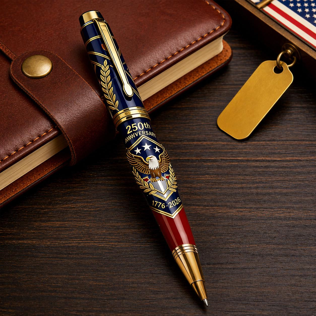 USA 250th Anniversary Commemorative Notebook & Pen Gift Set