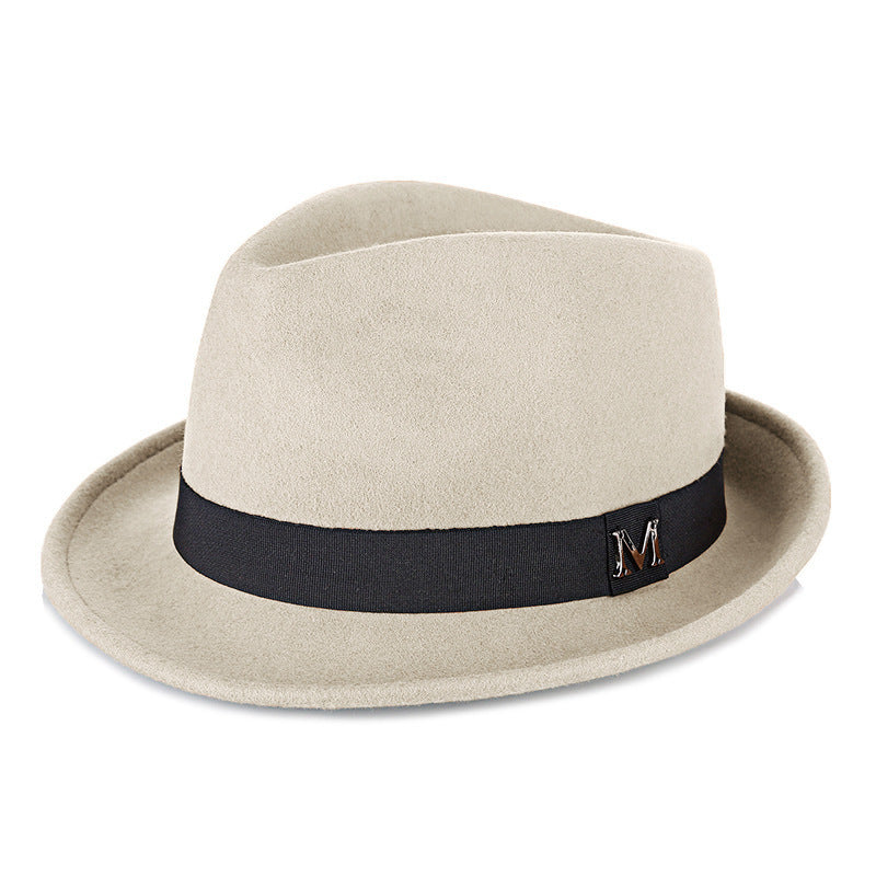 New Cross-Border Woolen Western Cowboy Hat for Autumn and Winter, Versatile Warm Felt Hat That Makes the Head Look Smaller