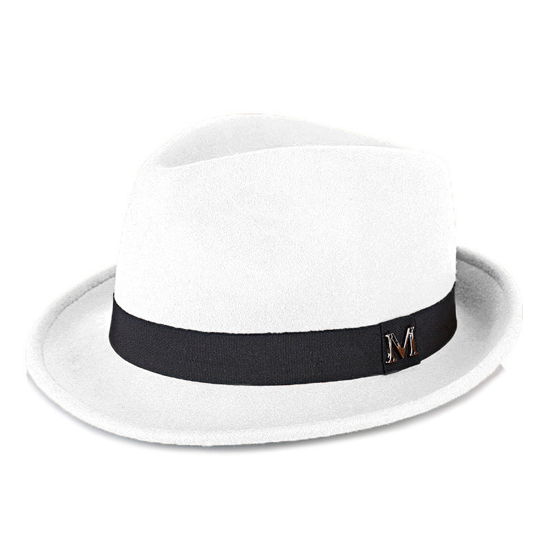 New Cross-Border Woolen Western Cowboy Hat for Autumn and Winter, Versatile Warm Felt Hat That Makes the Head Look Smaller