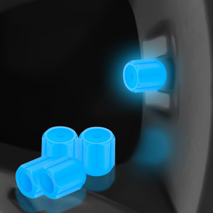 🚗🌙4PCS Luminous Tire Valve Stem Caps
