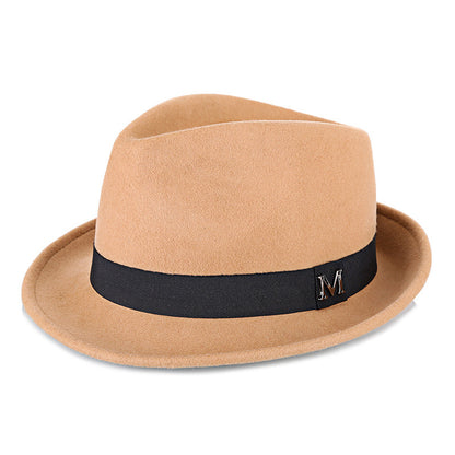 New Cross-Border Woolen Western Cowboy Hat for Autumn and Winter, Versatile Warm Felt Hat That Makes the Head Look Smaller