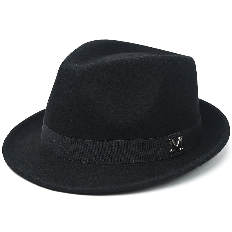 New Cross-Border Woolen Western Cowboy Hat for Autumn and Winter, Versatile Warm Felt Hat That Makes the Head Look Smaller