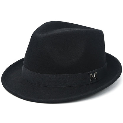 New Cross-Border Woolen Western Cowboy Hat for Autumn and Winter, Versatile Warm Felt Hat That Makes the Head Look Smaller