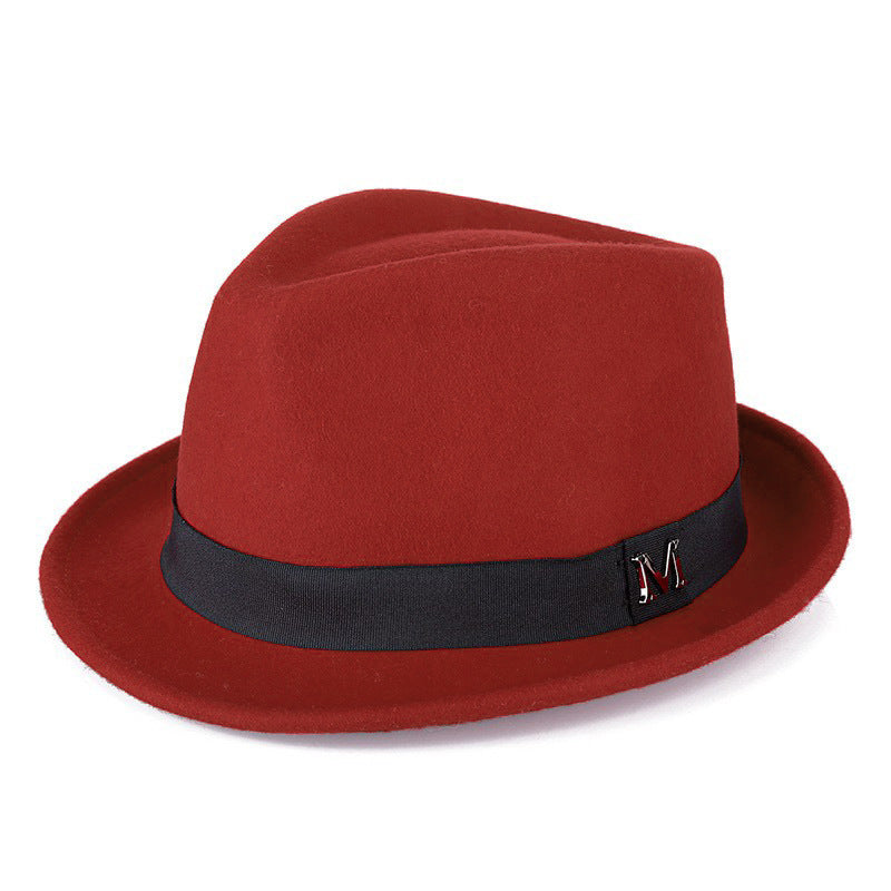 New Cross-Border Woolen Western Cowboy Hat for Autumn and Winter, Versatile Warm Felt Hat That Makes the Head Look Smaller