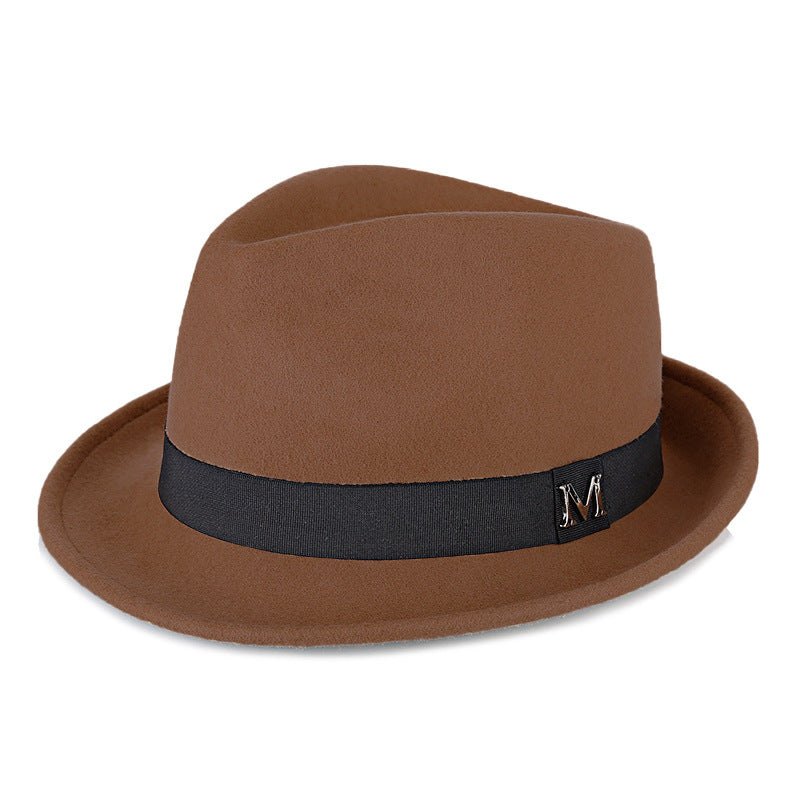 New Cross-Border Woolen Western Cowboy Hat for Autumn and Winter, Versatile Warm Felt Hat That Makes the Head Look Smaller