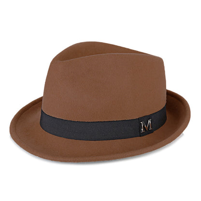 New Cross-Border Woolen Western Cowboy Hat for Autumn and Winter, Versatile Warm Felt Hat That Makes the Head Look Smaller