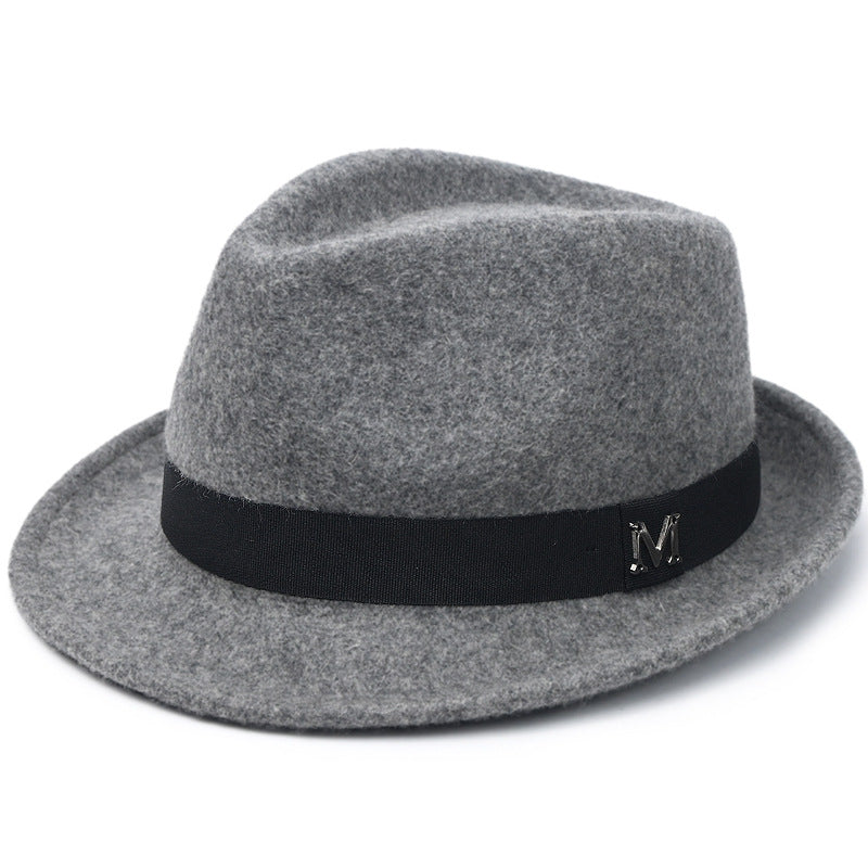 New Cross-Border Woolen Western Cowboy Hat for Autumn and Winter, Versatile Warm Felt Hat That Makes the Head Look Smaller