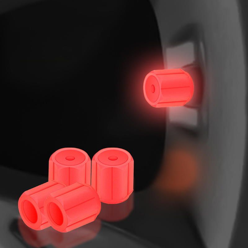 🚗🌙4PCS Luminous Tire Valve Stem Caps
