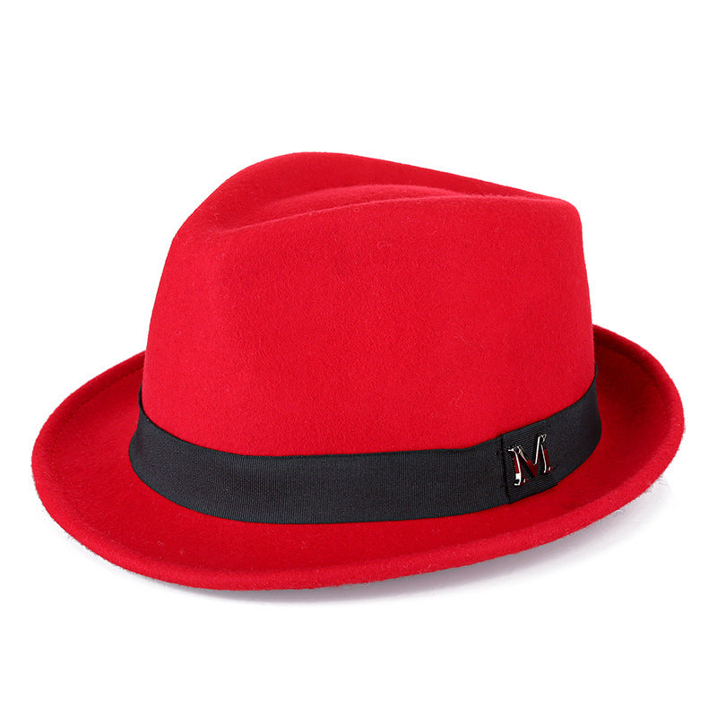 New Cross-Border Woolen Western Cowboy Hat for Autumn and Winter, Versatile Warm Felt Hat That Makes the Head Look Smaller