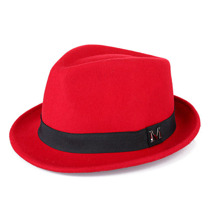 New Cross-Border Woolen Western Cowboy Hat for Autumn and Winter, Versatile Warm Felt Hat That Makes the Head Look Smaller