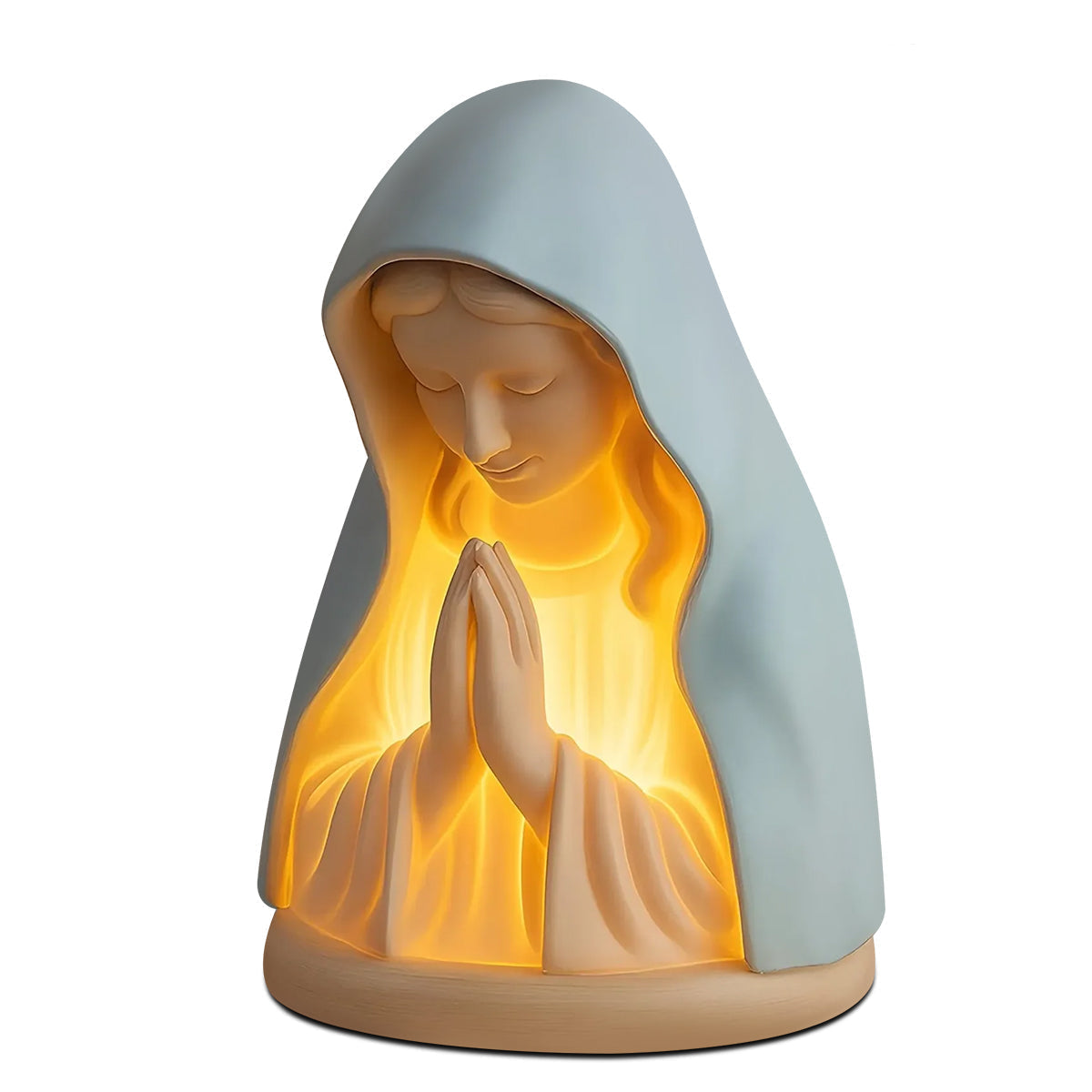 ✝️ Handmade Resin Virgin Mary Night Light – A Gentle Glow of Peace & Protection