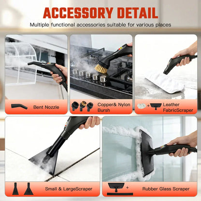 2500W Handheld High-Temperature Pressurized Steam Cleaner