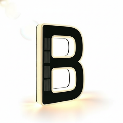 Solar Powered House Address Illuminated Number Signs