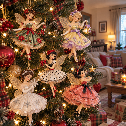 Vintage Fairy Christmas Ornaments