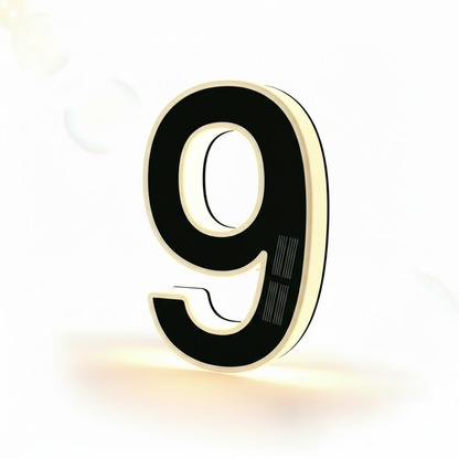 Solar Powered House Address Illuminated Number Signs