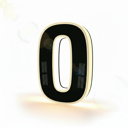 Solar Powered House Address Illuminated Number Signs
