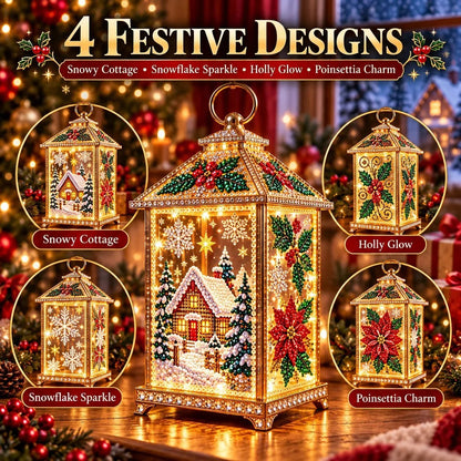 DIY Light-Up Diamond Art Lantern
