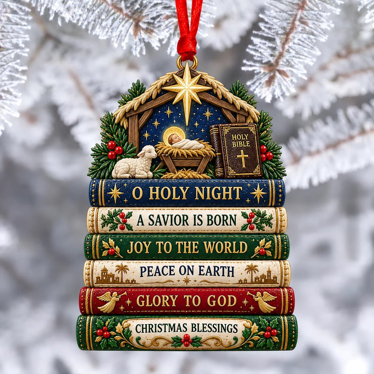 ✝️ Bible Faith Christmas Acrylic Ornament Collection