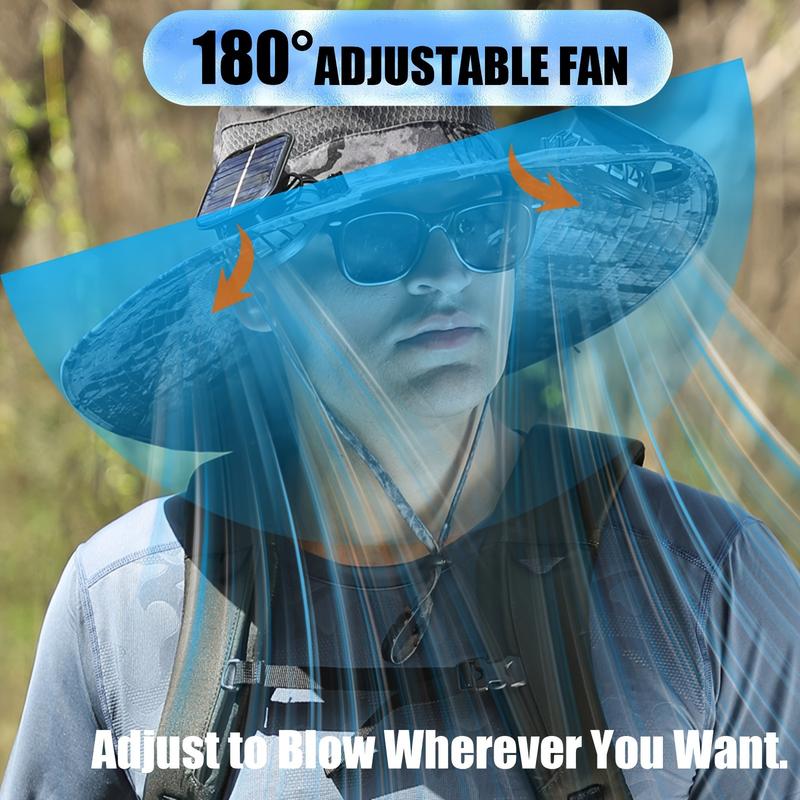 🌞🤠Ultralight Solar Fan Sun Hat – ✨Lighter Than a Baseball! ⚾(📦Buy 2 Free Shipping)