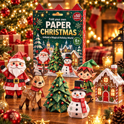 🧘Relaxing & Beginner-Friendly- 3D DIY Paper Christmas(💕Step-by-Step Guide Included)