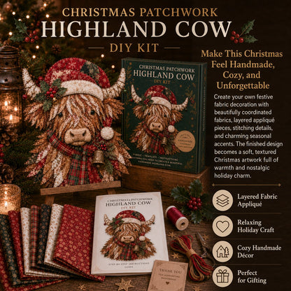 🎅Christmas Patchwork Fabric DIY Decor Kit