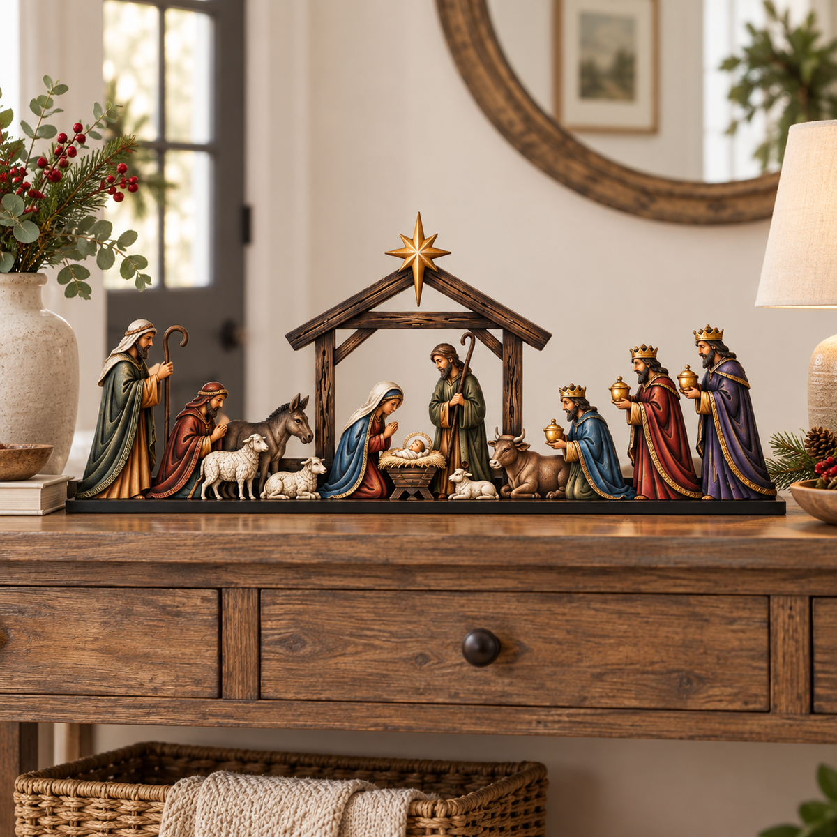 ✝ Nativity Scene Door Topper | Bring The Story Of Christmas Home✨