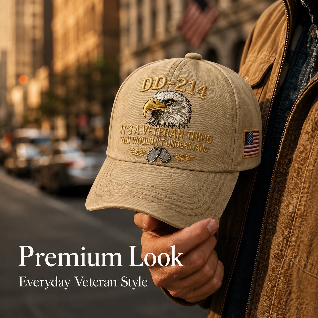 DD-214 Veteran 3D Embroidered Cap