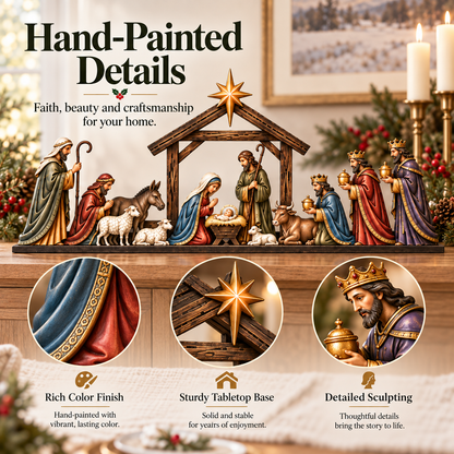 ✝ Nativity Scene Door Topper | Bring The Story Of Christmas Home✨