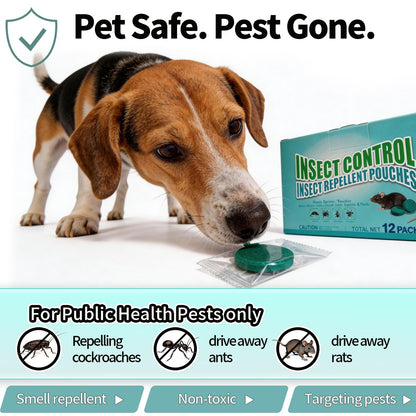 🐭 12 Pack Rodent Repellent Balls – Natural Mouse & Rat Deterrent for Home, Kitchen, Garage, Pantry & Storage Areas