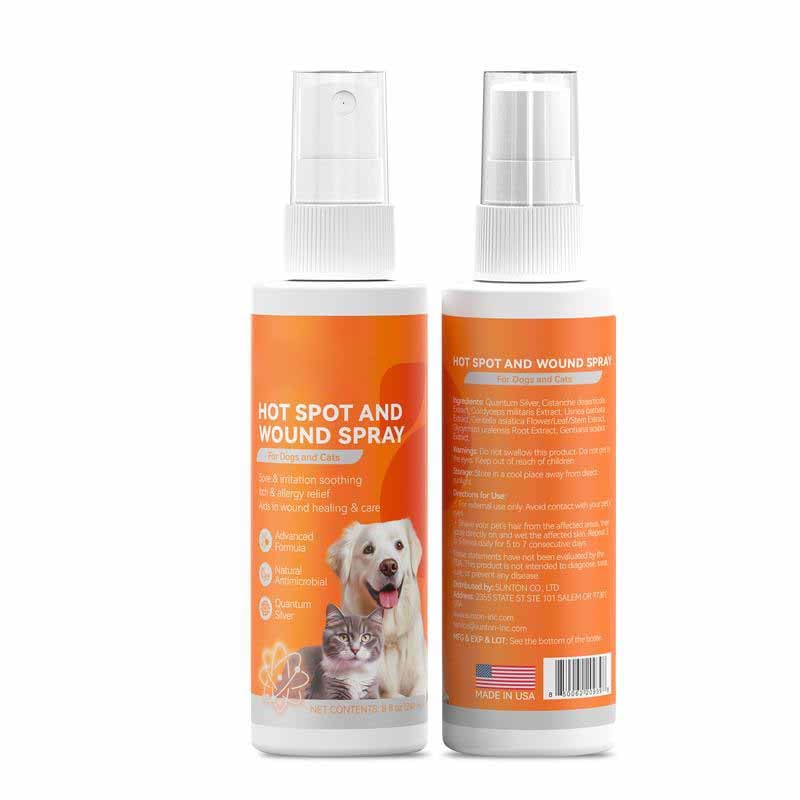 49% OFF This Week Promotions🎉🎉Itch Relief Spray –Vet Recommended Skin Soothing Quantum Silver Spray for Dogs & Cats