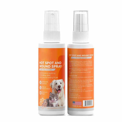 49% OFF This Week Promotions🎉🎉Itch Relief Spray –Vet Recommended Skin Soothing Quantum Silver Spray for Dogs & Cats
