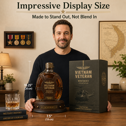🎖️Vietnam Veteran Tribute Whiskey Decanter Gift Set – All Gave Some, Some Gave All